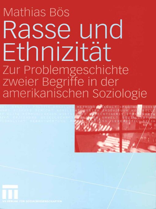 Title details for Rasse und Ethnizität by Mathias Bös - Available
